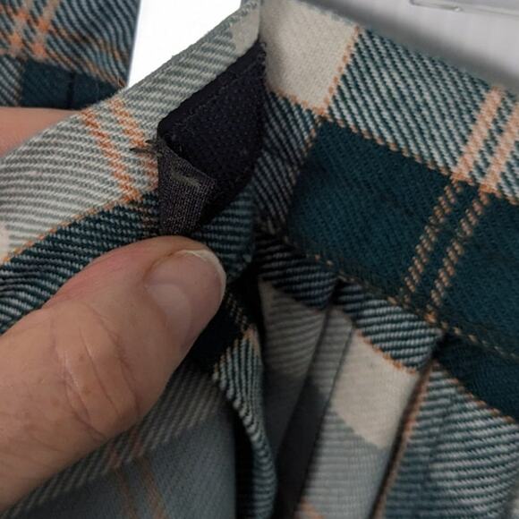 Vintage Border Glen Plaid Long Maxi Skirt Kilt Green White Wool Blend Made in UK - Picture 5 of 11